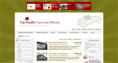 Desktop Screenshot of domy.reality-liptovskymikulas.eu